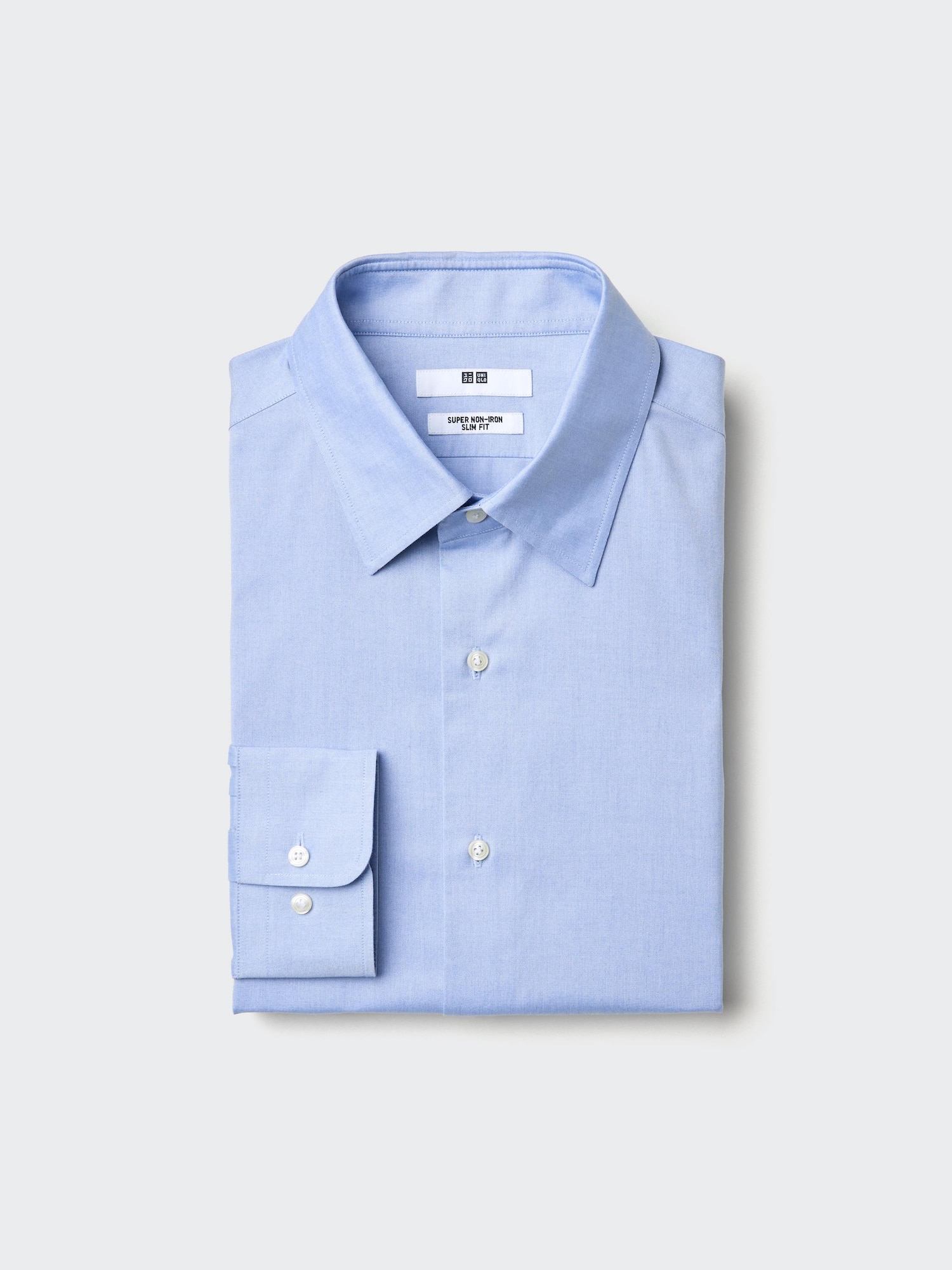 Men's Super Non-Iron Slim Fit Shirt (Regular Collar) | UNIQLO AT