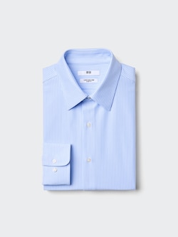 Super Non-Iron Slim Fit Jersey Shirt (Regular Collar, Striped)