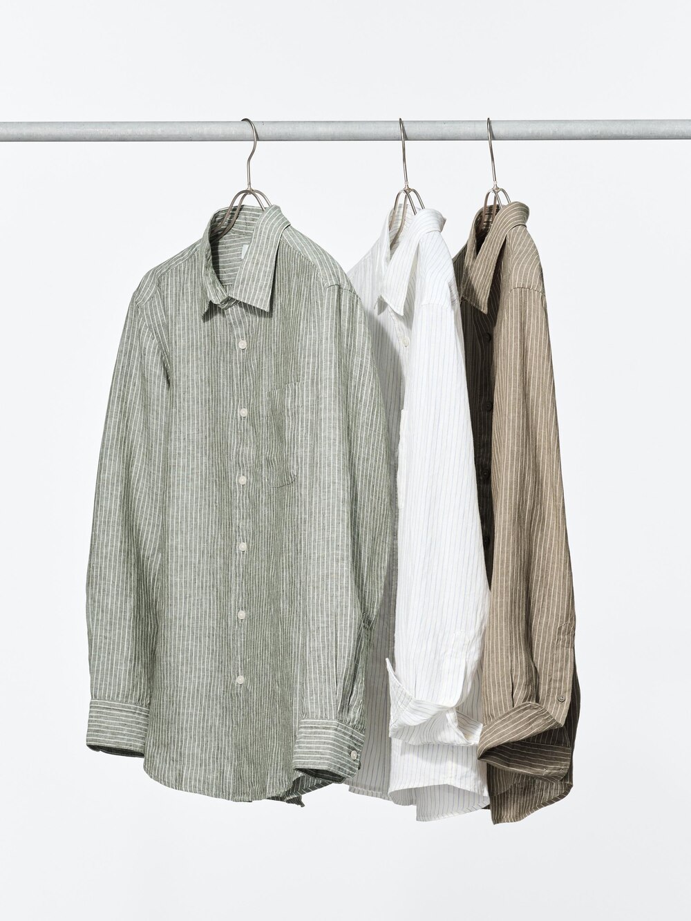 Uniqlo Premium Linen Shirt | Striped — фото 2