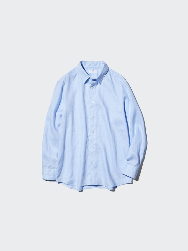 100% European Premium Linen Long Sleeve Shirt