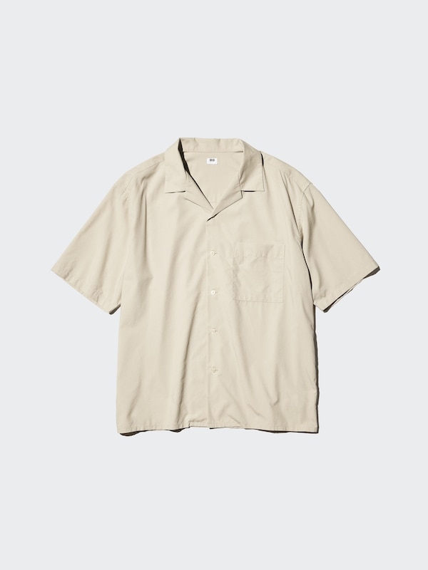 Open Collar Short Sleeve Shirt