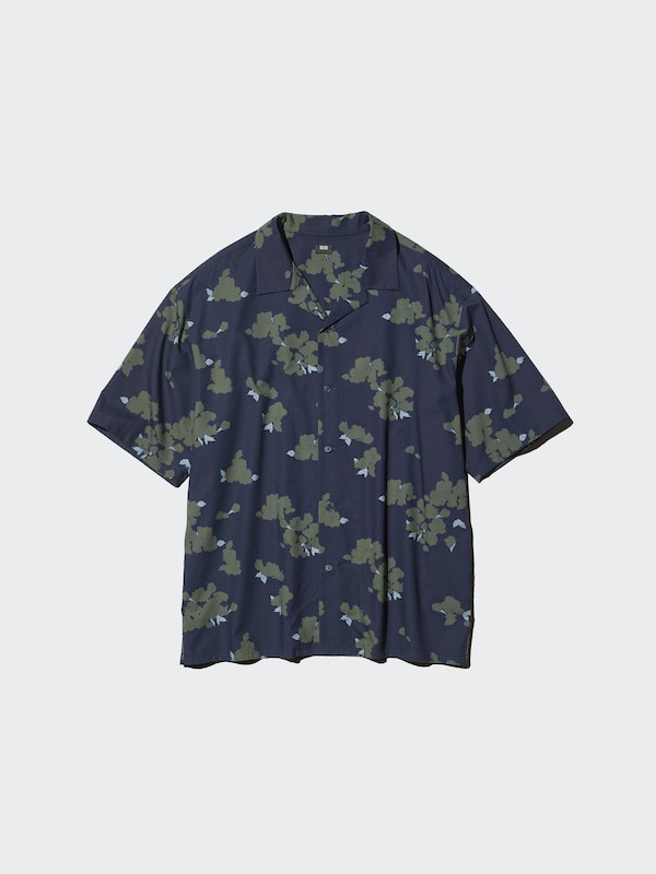 Open Collar Shirt | Printed