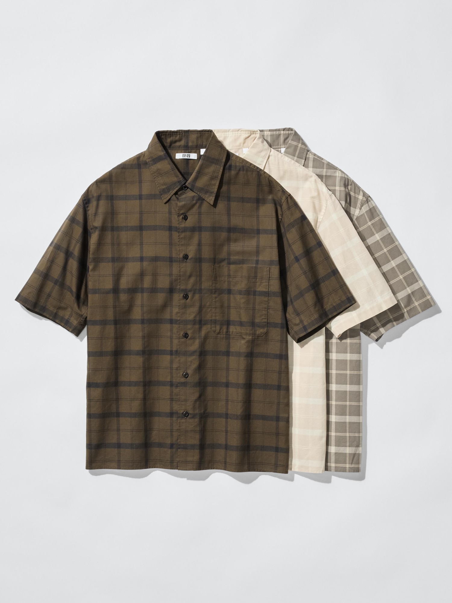 Unisex Boxy Shirt | Short Sleeve | Checked | UNIQLO US