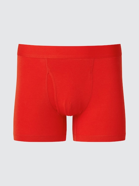 Хлопчатобумажные боксерские трусы Uniqlo