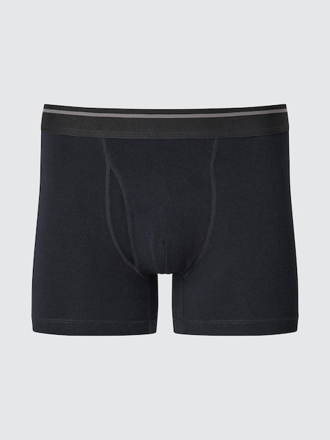 Uniqlo - Boxer En Coton (Rayé) - Noir - Xl