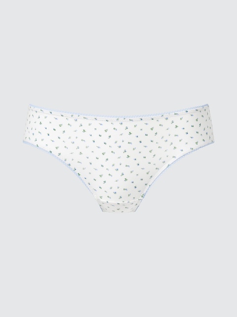 Uniqlo - Culotte (Fleurs) - Blanc Cassé - Xs