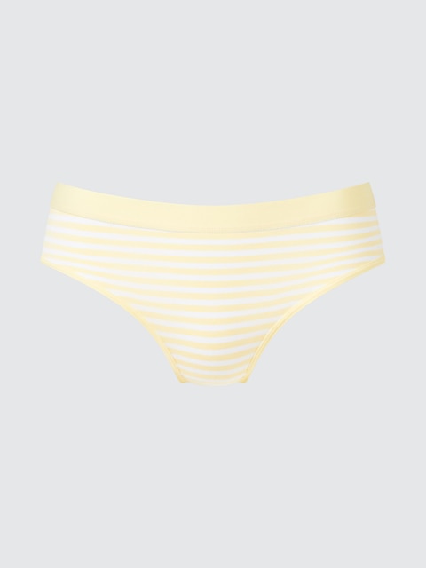 Uniqlo - Culotte (Taille Basse, Rayée) - Jaune - Xl