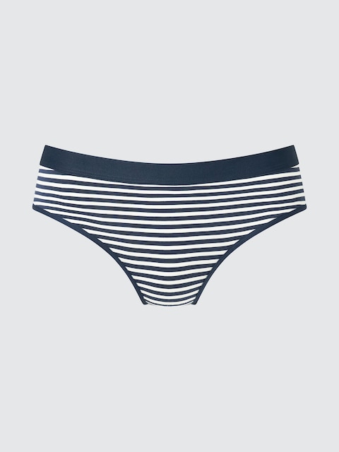 Uniqlo - Culotte (Taille Basse, Rayée) - Bleu Marine - Xl