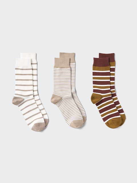 Женские носки Uniqlo Striped Socks | 3 Pairs