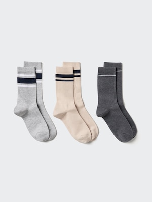 Ribbed Socks | 3 Pairs | Striped