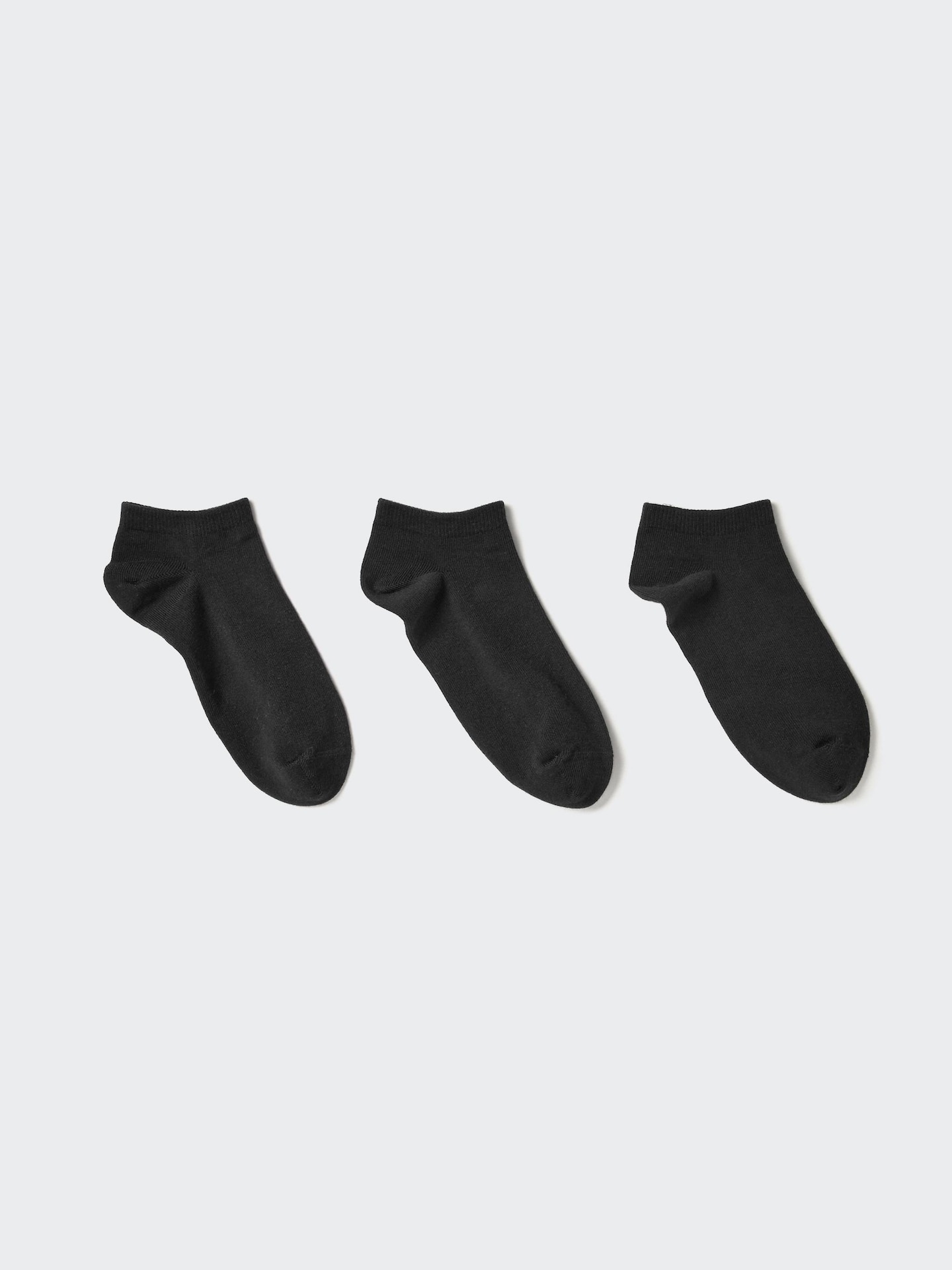 Носки, укороченные, 3 шт. — Uniqlo, цвет: Чёрный — фото 1