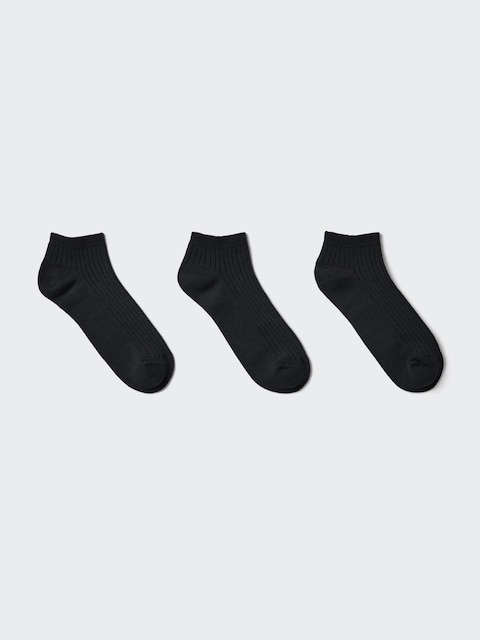 Женские носки Uniqlo Ribbed Short Socks | 3 Pairs