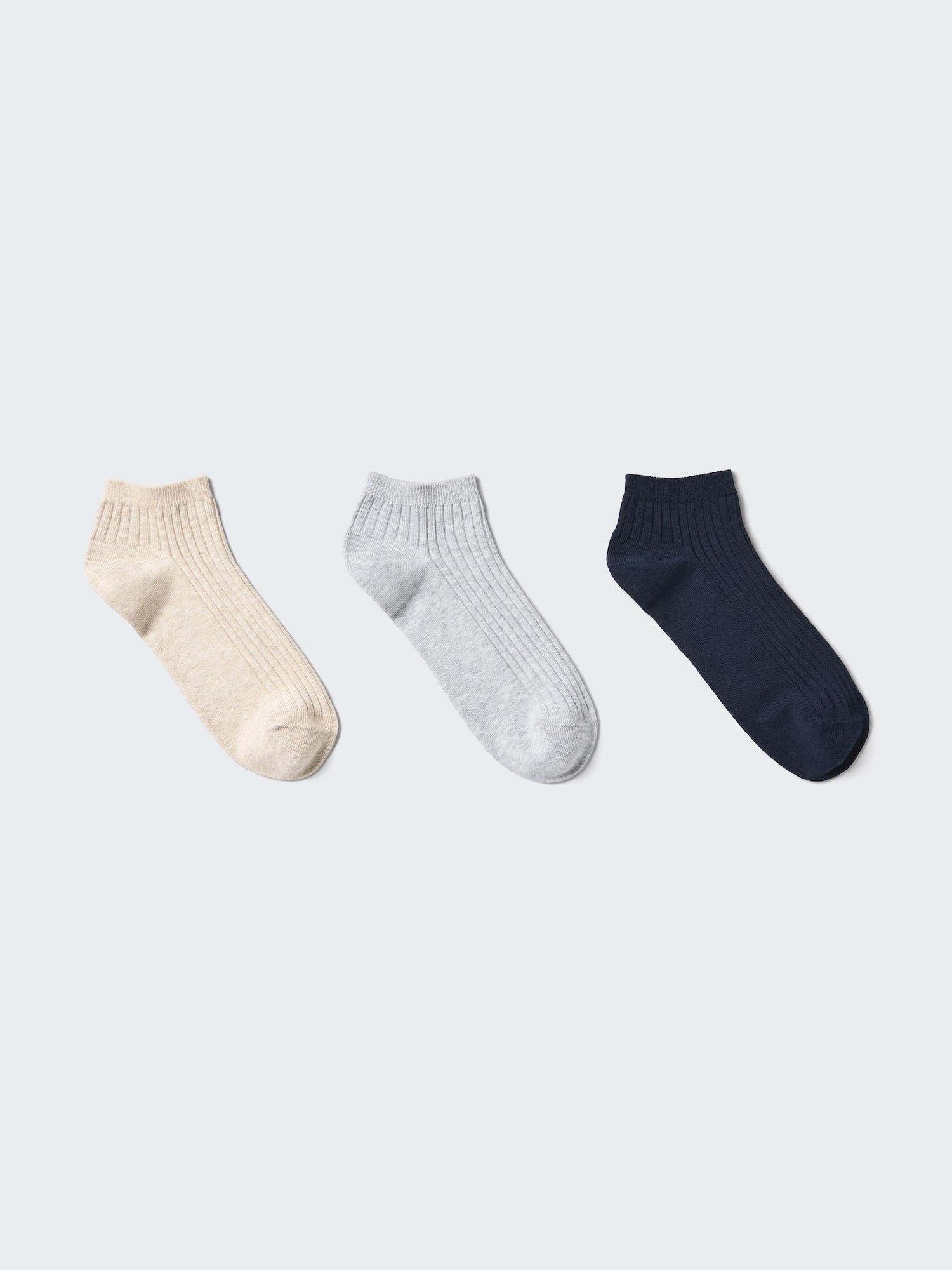 Women's Ribbed Short Socks | 3 Pairs | UNIQLO US