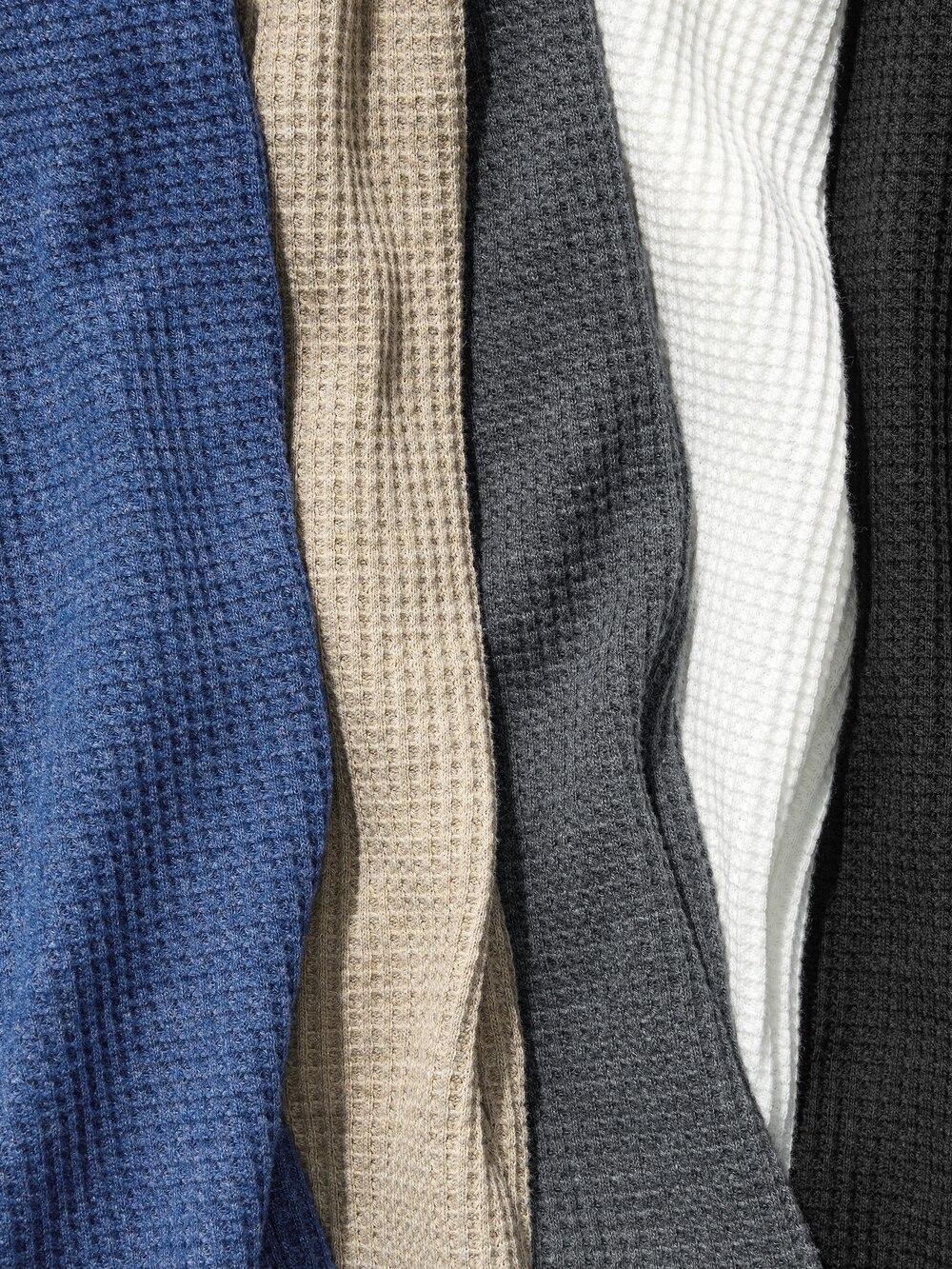 Uniqlo Waffle Henley Neck T-Shirt | Long Sleeve — фото 6