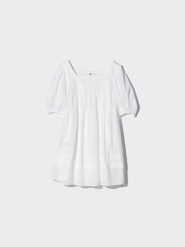 Cotton Dobby Mini Dress