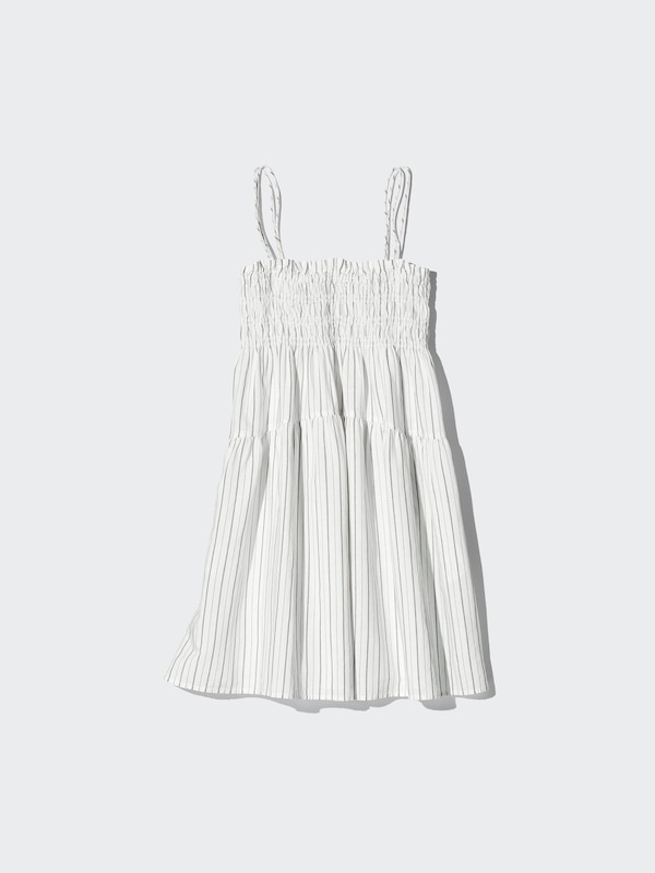 Linen Blend Camisole Dress | Striped