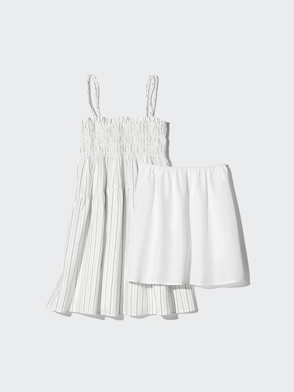 Linen Blend Camisole Dress | Striped