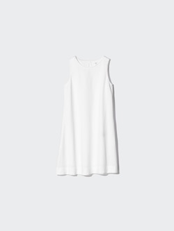 Linen Blend Mini Dress (Sleeveless)