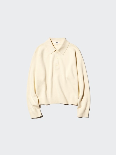 Smooth Cotton Polo Sweater