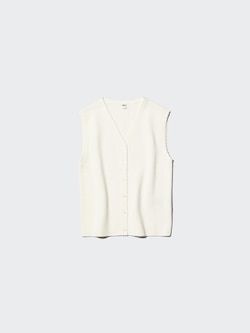 Scalloped V-Neck Sweater | Sleeveless