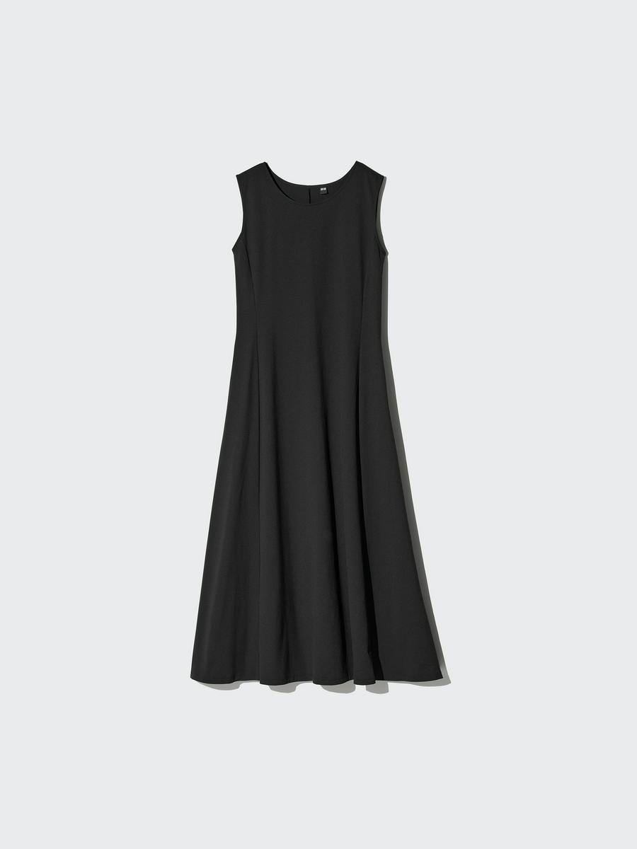 UNIQLO Women's Ultra Stretch AIRism Dress, Black,