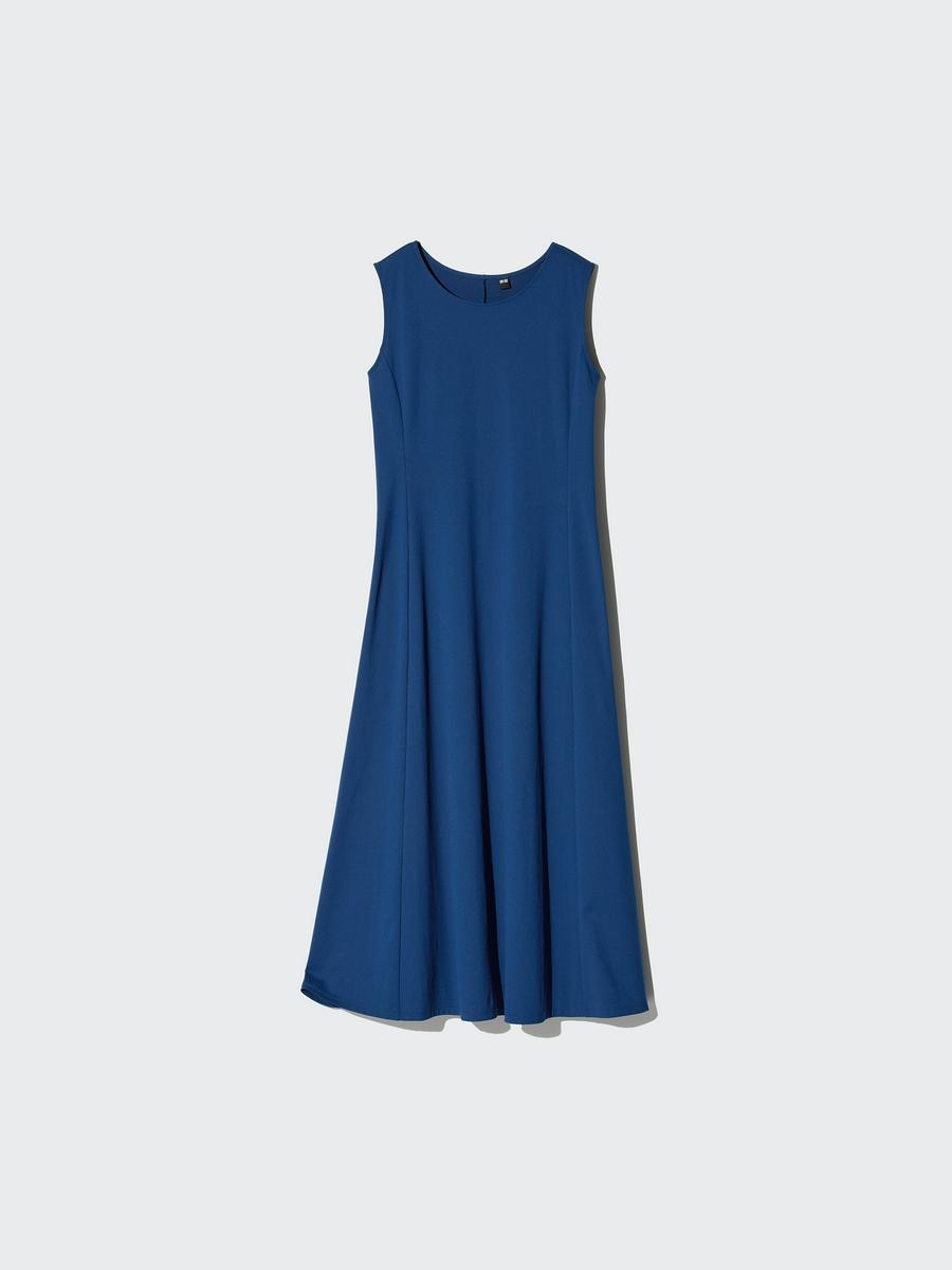 UNIQLO Women's Ultra Stretch AIRism Dress, Blue,