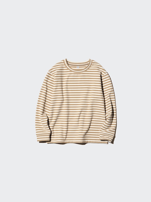 Fleece T-Shirt | Striped | Long Sleeve