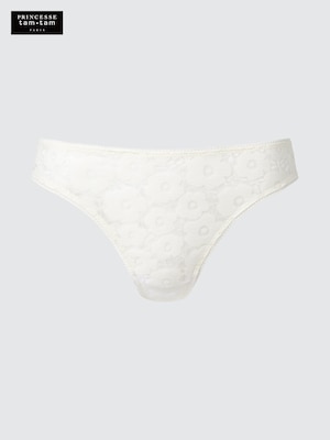 Floral Flat Lace Tanga