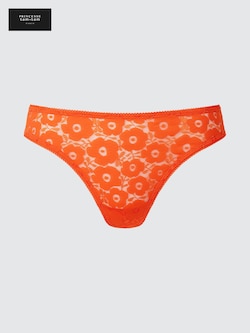 Floral Flat Lace Tanga