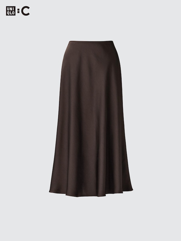 Satin Long Skirt