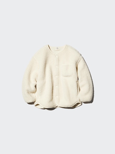 Pile Lined Fleece Cardigan