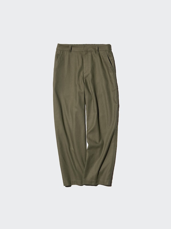 Linen Cotton Tapered Pants | Tall