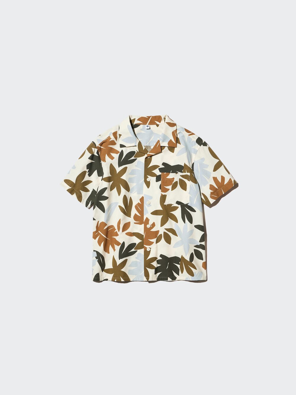 Uniqlo Open Collar Shirt | Short Sleeve | Print — фото 2