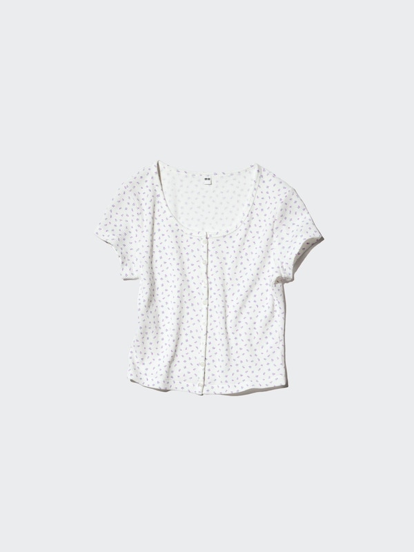 Waffle Full Open Mini T-Shirt | Pattern