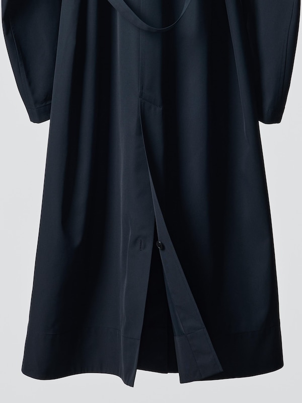 Collarless Long Coat