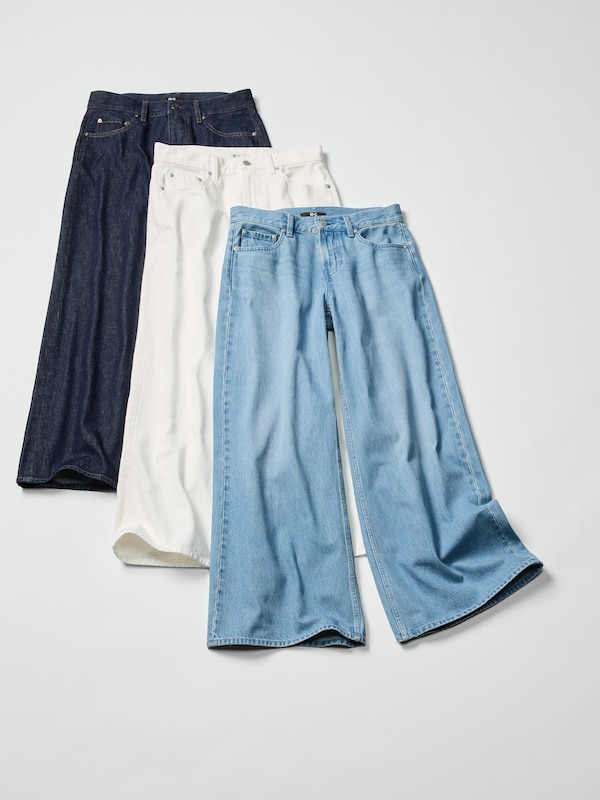 Low Rise Wide Jeans