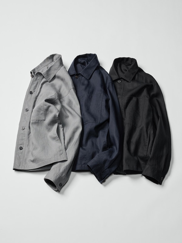 Premium Linen Shirt Jacket