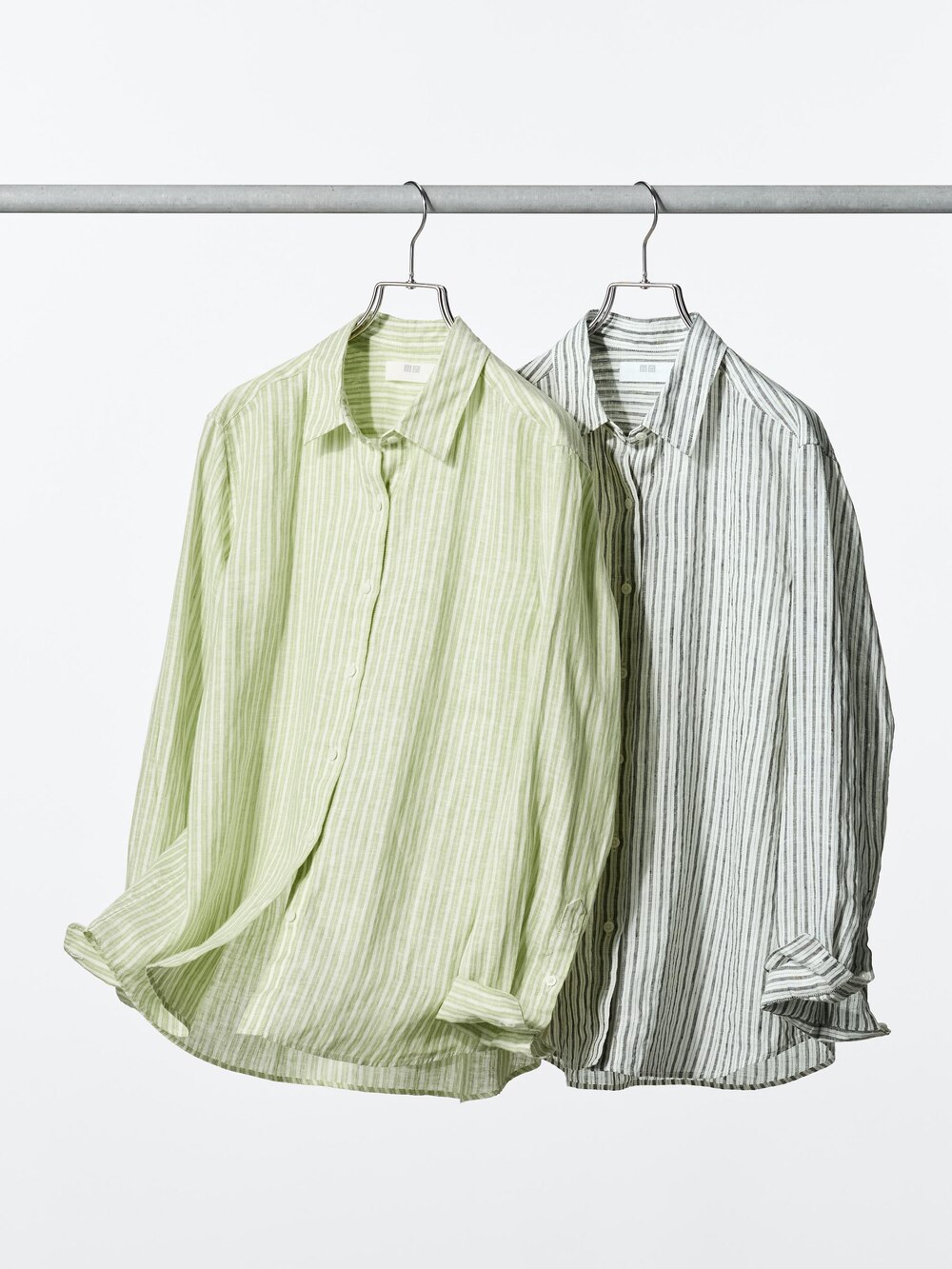 Uniqlo Premium Linen Shirt | Striped — фото 3