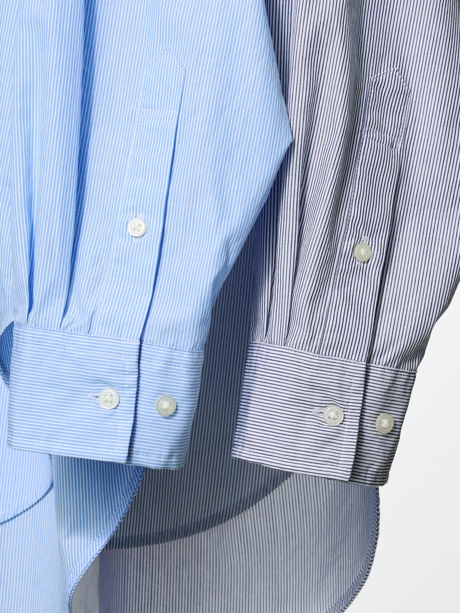 Women's Cotton Oversized Shirt | Striped | UNIQLO US