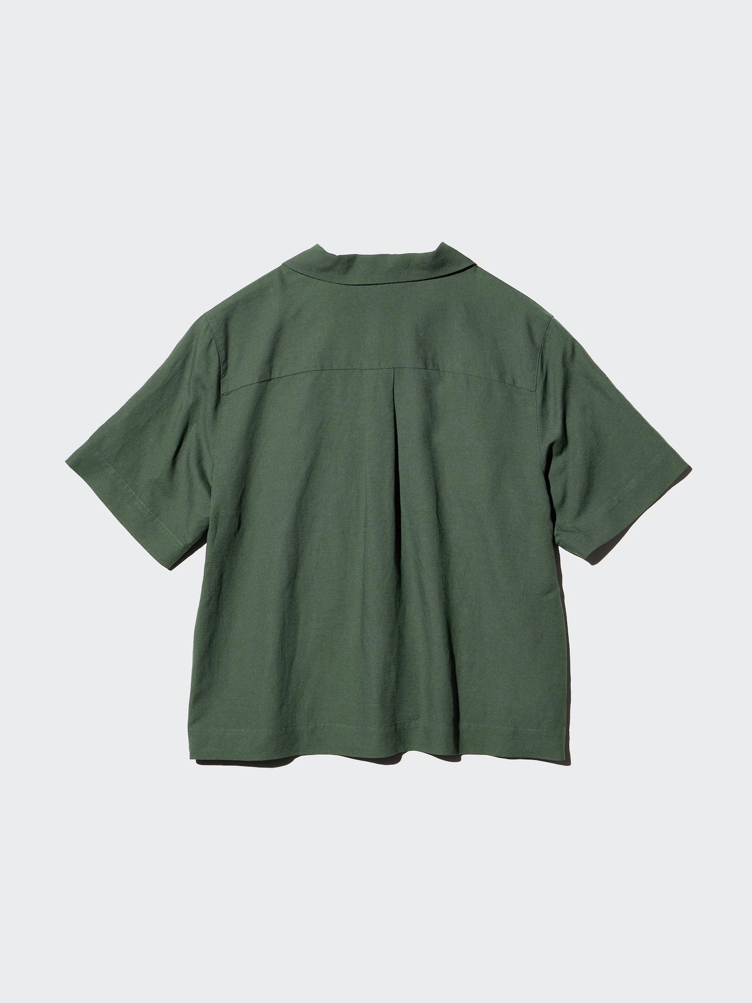 Women's Linen Blend Open Collar Shirt | Short Sleeve | UNIQLO US