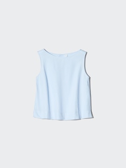 Blouse van Linnenmix (Mouwloos)