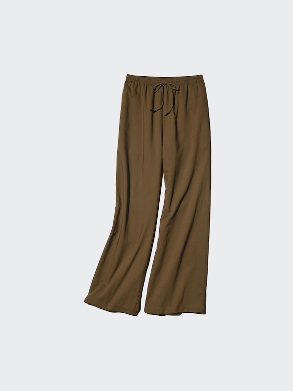 Linen Blend Easy Trousers (Longer)