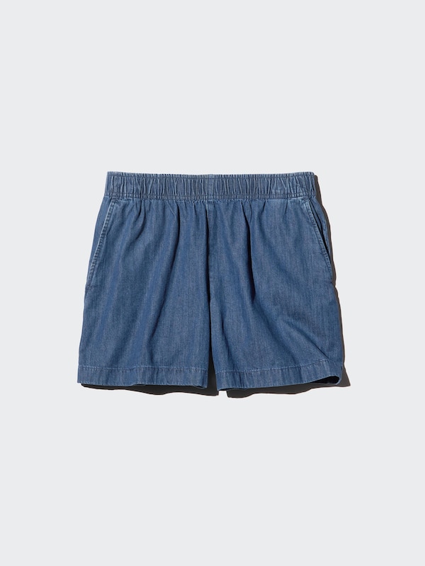 Cotton Easy Shorts | Denim