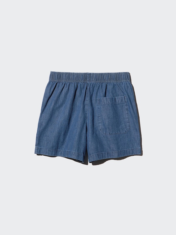 Cotton Easy Shorts | Denim