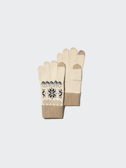 HEATTECH Fair Isle Knitted Gloves