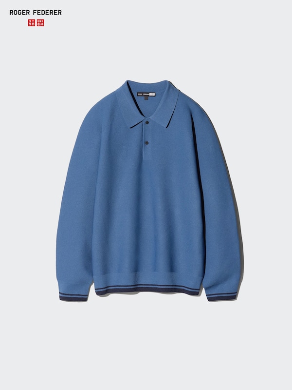 Washable 3D Knit Polo | Long Sleeve