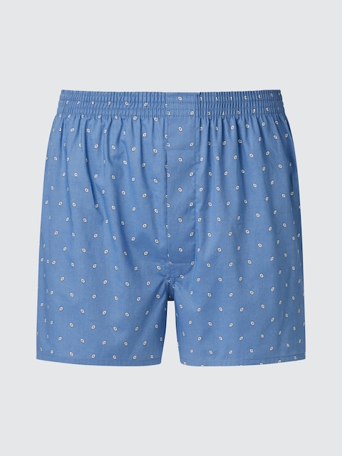 Uniqlo - Caleçon (Imprimé) - Bleu - L