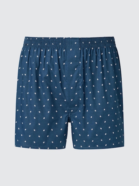 Uniqlo - Caleçon (Imprimé) - Bleu - L