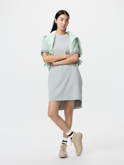 Oversized T-Shirt Dress (Short Sleeve, Colour Block)
