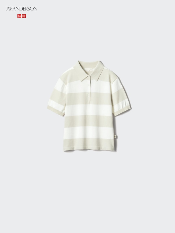 Polo Short Sleeve Sweater | Striped